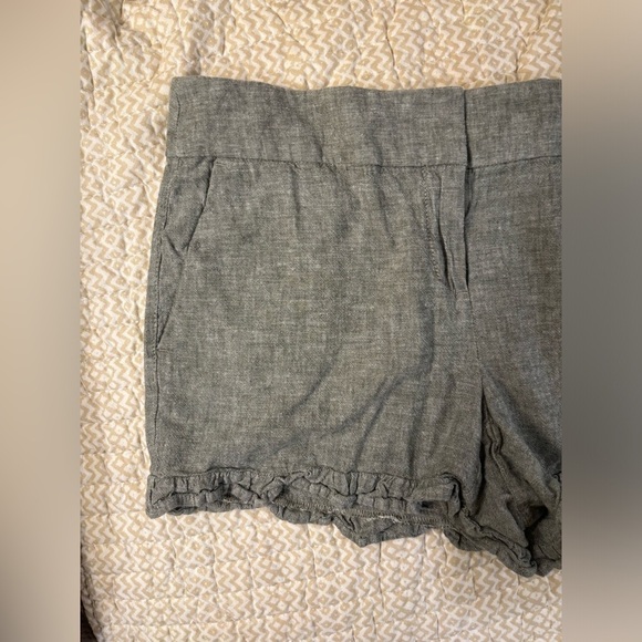 Loft Gray Frill Shorts​​​​​​​​​​​​​​​ - Picture 4 of 6